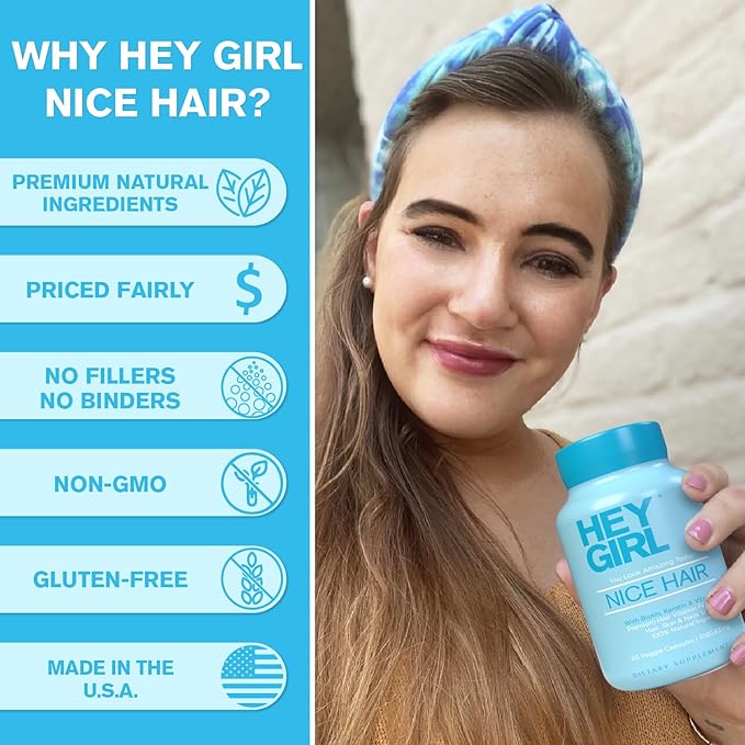 Hair Vitamins To Help Thinning and Fallout - Hair Supplement To Grow Hair Faster Stronger &amp Have Healthy Skin &amp Nails - Scientifically Made With Biotin Keratin Folic Acid Vitamin B C 60