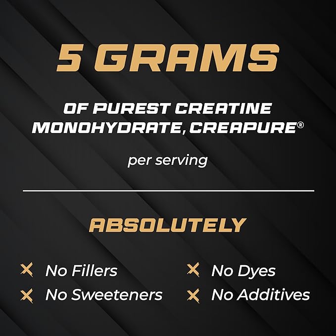 Sandhu's Creapure German Creatine Monohydrate Powder Supplements for Men &amp Women Unflavored 60 Servings (Pack of 1) 10.58 Oz Sport Supplement Supports Lean Muscle Building