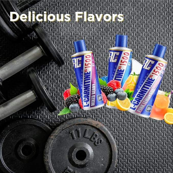 Ronnie Coleman Signature Series L-Carnitine XS 3000 Liquid Amino Acids Metabolism and Lean Muscle Strength Support Stimulant Free Sugar Free Zero Carbs Strawberry Kiwi 16 Oz