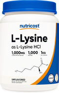 Nutricost L-Lysine Powder 1KG (2.2lbs) - Pure L-Lysine Non-GMO Gluten Free