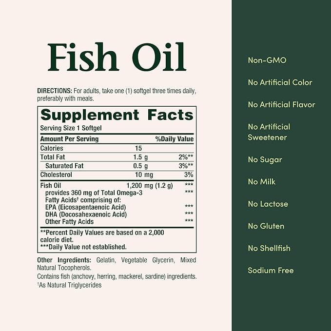 Nature's Bounty Fish Oil 320 Count