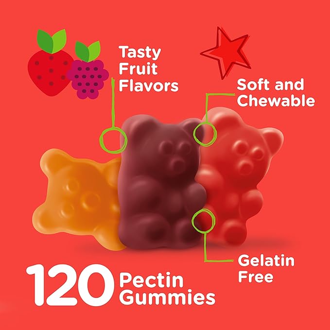 Viteey Kids Multivitamin Gummies Complete Daily Essential Kids Vitamins - Great for Immune Support &amp Overall Health - 12 Essential Minerals &amp Vitamins - Vegetarian Gelatin Free- Fruit Flavor