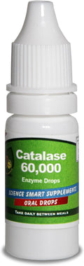 Catalase 60000 - Science Smart - Unique - Highest Potency Full Absorption Enzyme Supplement. 31 doses for 1 Month use. (10mL).