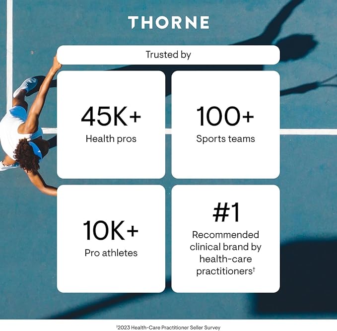 THORNE - L-Arginine - Sustained-Release - Supports Heart Health Nitric Oxide Production Exercise Capacity &amp Optimal Blood Flow* - Third-Party Certified - Gluten Dairy &amp Soy-Free - 120 Capsu