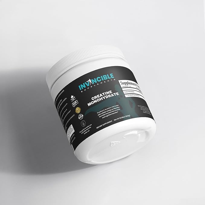 Creatine Monohydrate Powder | Non-GMO Vegan Supplement for Muscle Growth Strength Performance &amp Cognitive Support | Lab Tested Gluten-Free 60 Servings