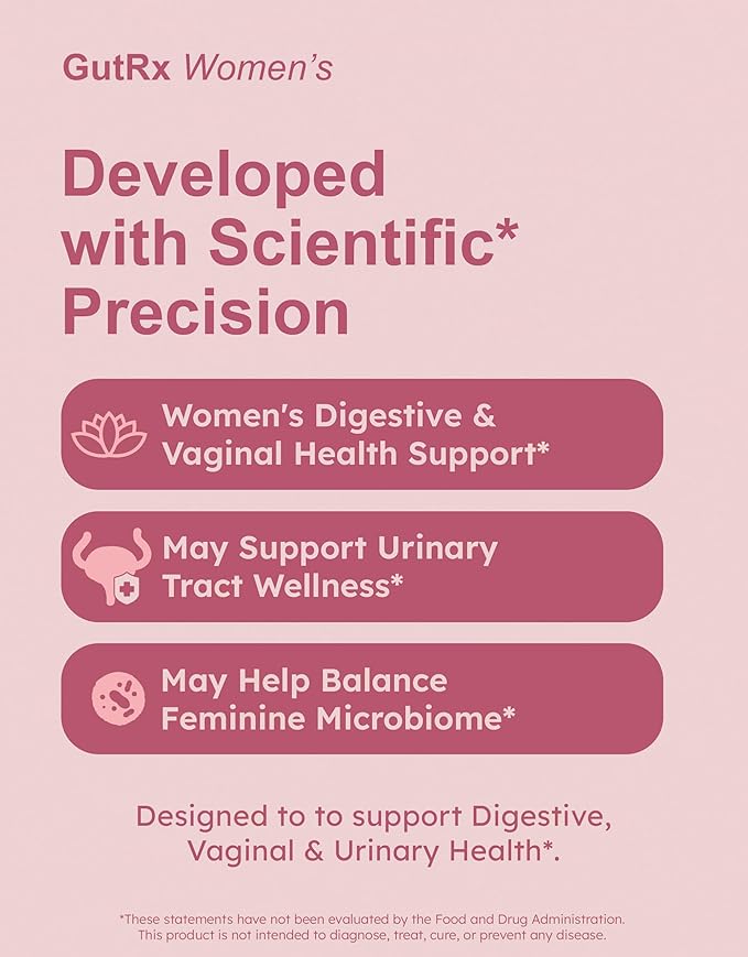 Women's Probiotic with Cranberry D-Mannose &amp Prebiotics + Digestive Enzymes Lactase Lipase &amp Bromelain for FODMAP Carb Fat &amp Protein Breakdown for Bloating Gas &amp Food Sensitivitie