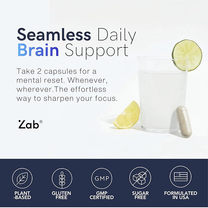 ZAB Methylene Blue Capsules Brain Supplement for Humans with Vitamin C &amp B Complex Blue Methylene 10 mg per Capsules Memory Clarity &amp Cognitive Support USP Grade Supplement