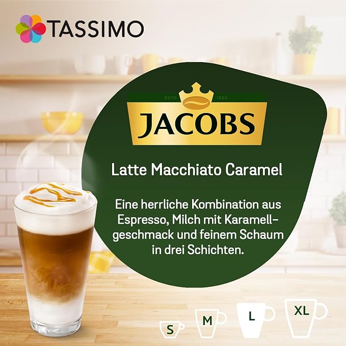 Tassimo Jacobs Latte Macchiato caramel 5er Pack (5 x 268 g)