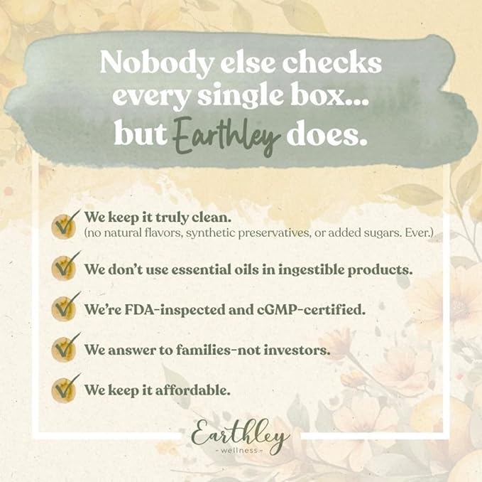 Earthley Wellness Vita-C A Natural Source of Vitamin C Whole Food Form of Vitamin C Extracted from Amla Berries Orange Peel and Dandelion Leaf (2oz)