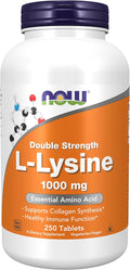 Now L-Lysine 1000 mg Double Strength250 Tablets