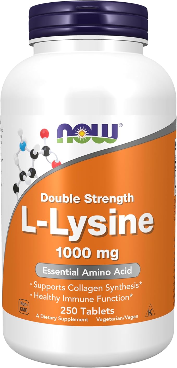 Now L-Lysine 1000 mg Double Strength250 Tablets
