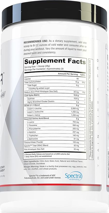 Repair Post Workout Recovery Drink: Fast Absorbing Carbohydrates (Waxy Maize + Cluster Dextrin) and BCAA/EAA for Advanced Muscle Recovery Sour Rainbow Candy 20 Servings