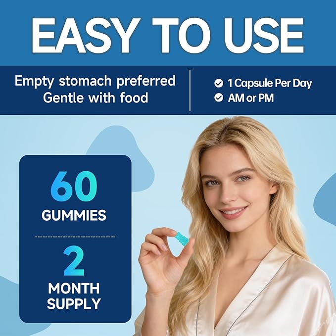 GHK-Cu Copper Peptide Gummies Supplement 300 mcg per Serving Liposomal Formula 60 Vegan Gummies – Beauty Support Matrix with Biotin Phytoceramides &amp Herbal Blend