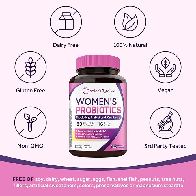 Doctor's Recipes Bundle: Glutathione for Liver Support + 50B Probiotic for Digestive &amp Immune Health 180 Caps