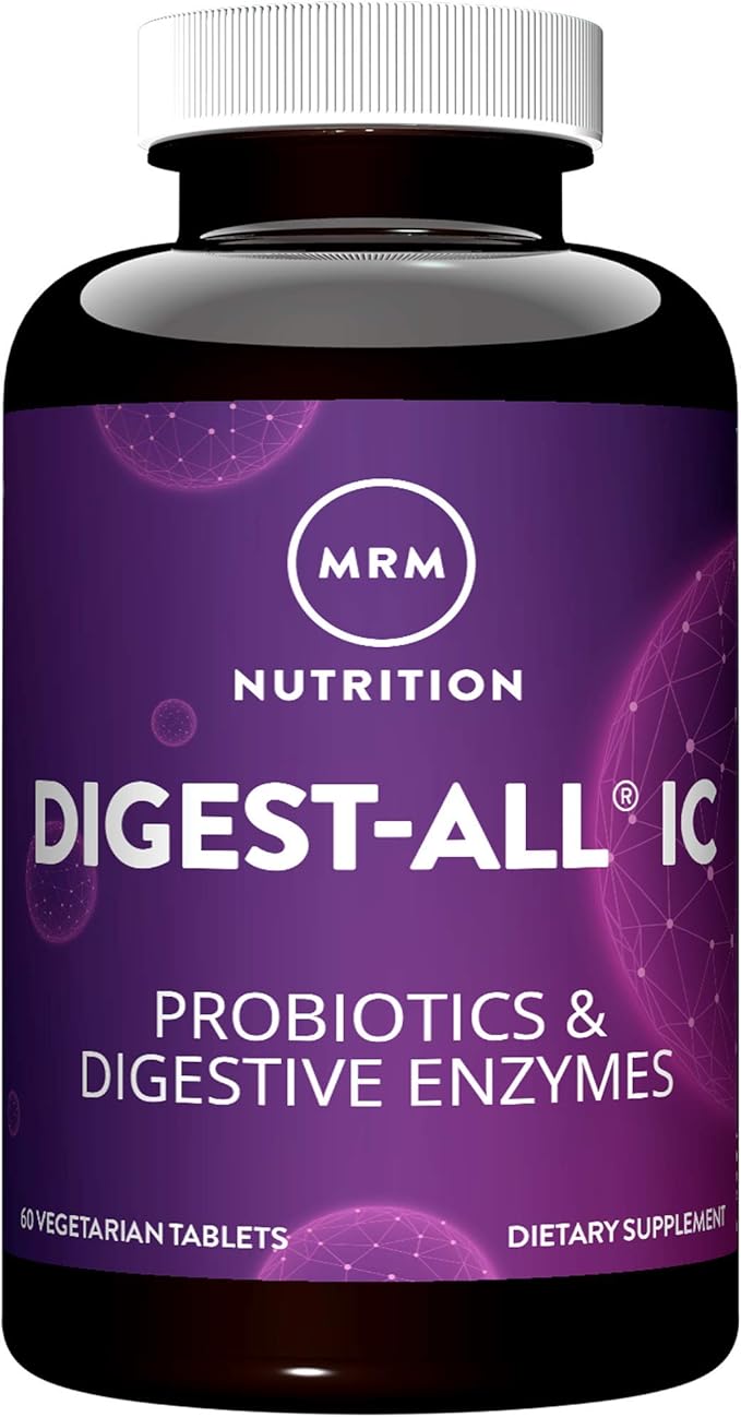 MRM Nutrition Digest-IC Plant-Based Digestive Enzymes - Supports Digestion &amp May Help Alleviate Occasional Gas &amp Bloating Contains Probiotics Enzymes &amp Herbs Vegetarian &amp Gluten-Fr