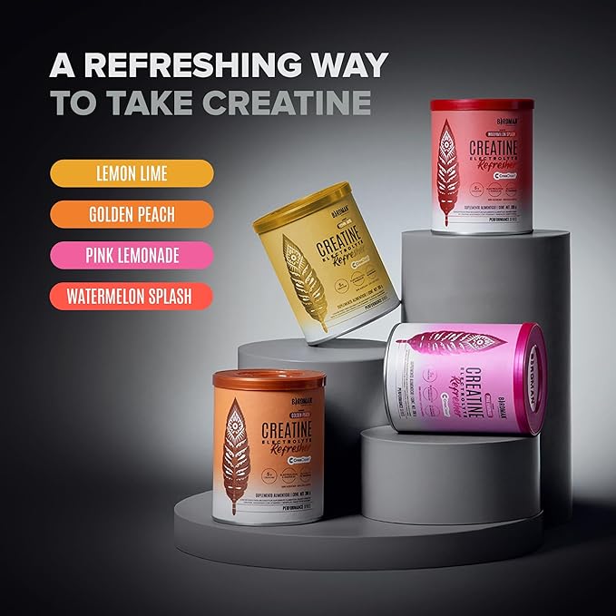 BIRDMAN Creatine Refresher | Creatine Monohydrate Powder with Electrolytes Magnesium Glycinate &amp Vitamins | Creaclean Seal | Sugar Free Low Calorie | Strawberry Lemonade | 30 Servings
