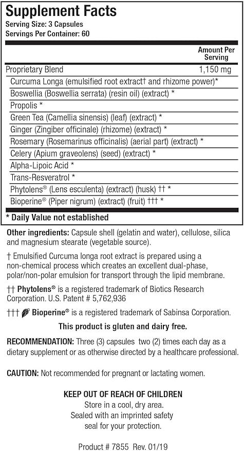 Biotics Research Intenzyme Forte™ Proteolytic Enzymes for Protein Digestion Immune &amp Circulatory Support + KappArest™ Turmeric &amp Boswellia Antioxidant Joint Support – 100 Tabs + 180 Caps
