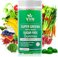 Sugar-Free Real Organic Fruits Super Greens and Veggies Gummies | 35+ Nutritious &amp Healthy Greens Fruits and Vegetables for Improved Immunity Skin Health &amp Energy Boost|60 Vegan Gummies