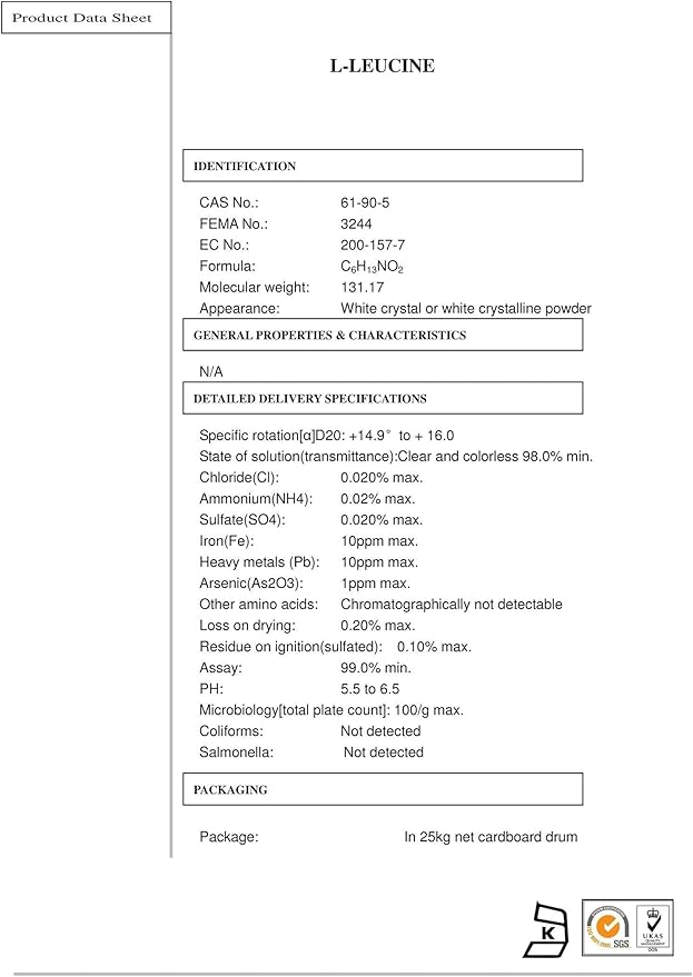 L-Leucine Powder 1 Pound