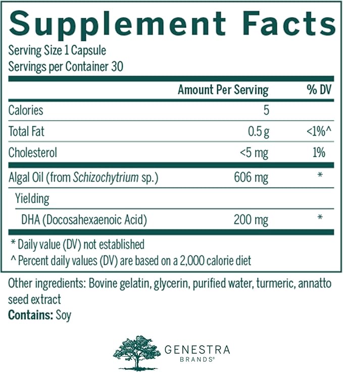 Genestra Brands Super Neurogen DHA | Supports Memory Cognitive and Neuronal Health | 30 Capsules