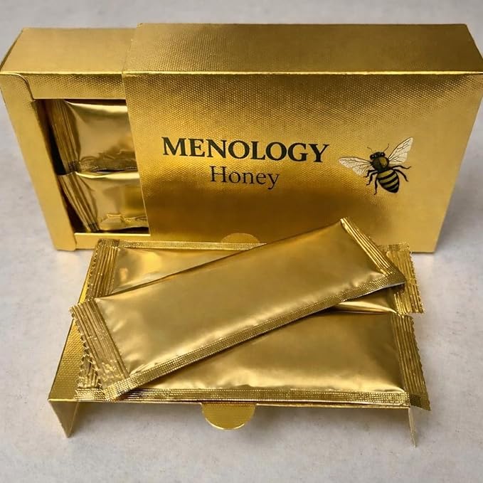 neww Unflitered Natural Honey Sachets Enriched with Jelly Large Gold Box with 20g Sachets 12 count