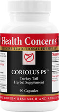 Health Concerns Coriolus PS – Turkey Tail Mushroom Supplement for Immune Support &amp Gut Health – Microbiome Balance – Cooling Chinese Herb – 1500mg Turkey Tail Per Serving – 90 Capsules