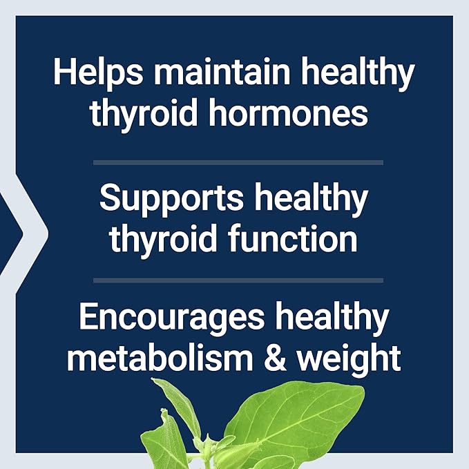Life Extension Thyroid Support Complex - Thyroid Health Support Supplement with Vitamins A B Iodine Magnesium L-Tyrosine Ashwagandha &amp Ginseng for Energy – Non-GMO Gluten-Free - 60 Capsules