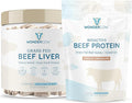 WONDERCOW Beef Liver Capsules + Beef Protein Isolate with Bovine Colostrum – Premium Grass-Fed Wellness Bundle – Non-GMO Gluten-Free