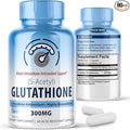 S-Acetyl L-Glutathione 300mg - 60 Acid-Resistant Capsules High Bioavailability S Acetyl Glutathione Supplement for Cellular Wellness &amp Skin Support Pure L-Glutathione Antioxidant Support Capsule