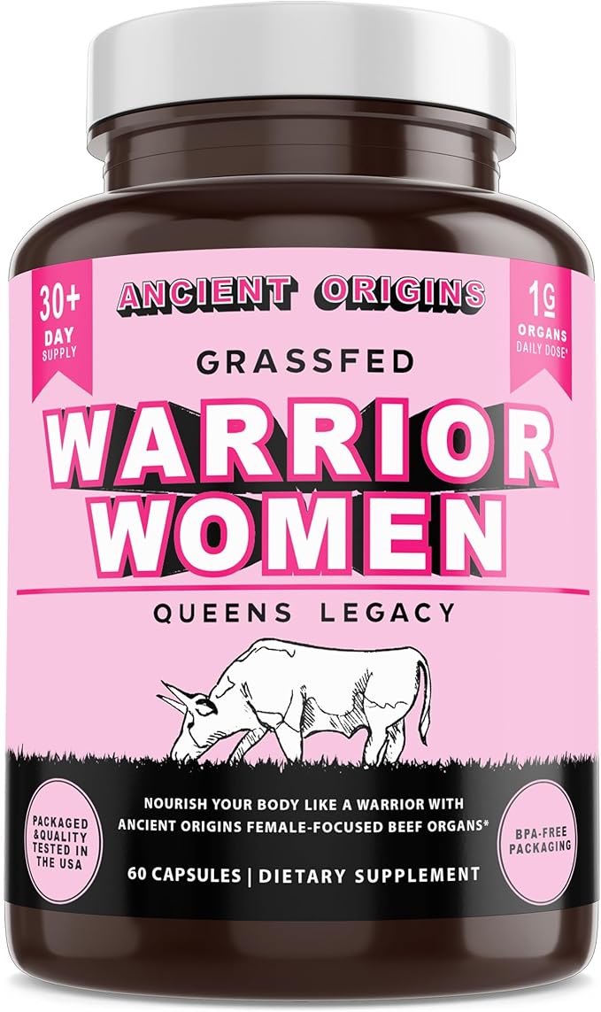 Ancient Origins Warrior Women Female Optimized Beef Organs and Two Months of Grass Fed Beef Liver