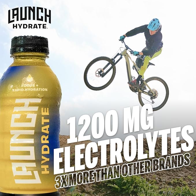 Sports Drink: Tropical Flavor - 16.9 Oz (12 Pack) Energy Drink + Hydration Real Cane Sugar Electrolytes Cognizin for Focus Vitamin B12 Energy Boost L-Glutamine Hydration Formula No Artificial S