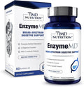 1MD Nutrition EnzymeMD - Digestive Enzymes Supplement - Doctor Formulated | 18 Plant-Based Enzymes - Gas &amp Bloating Support | 60 Capsules