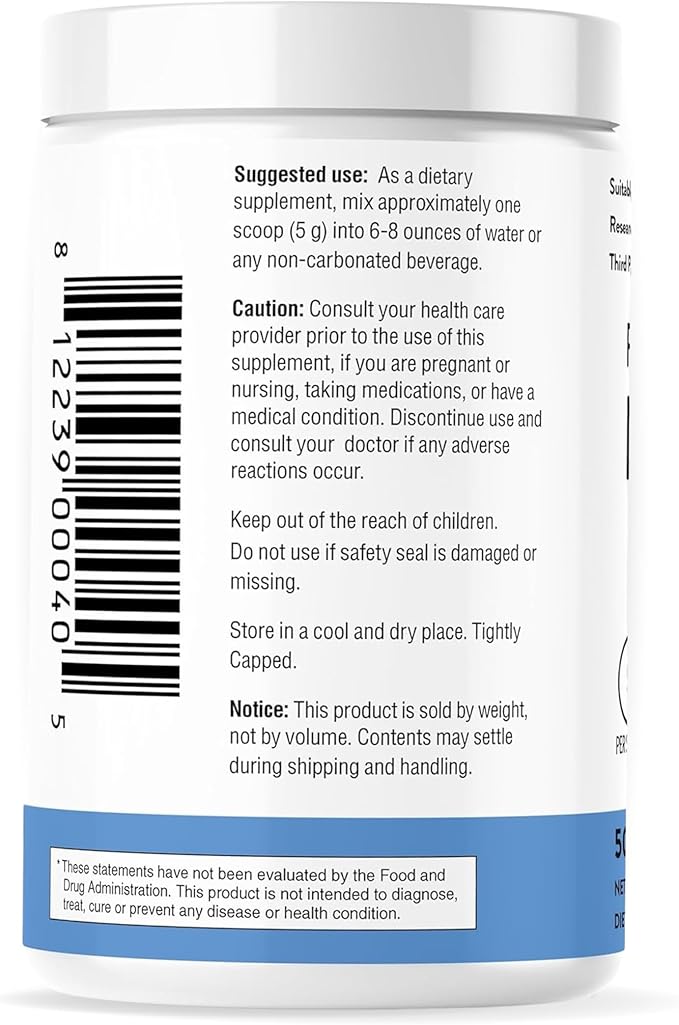 Sandhu's L-Glutamine Powder | 100 Servings 500 Gram 17.6 Oz. Large Size 3 Months Supply| Made in USA | Non-GMO Amino Acid Supplement for Muscle Support and Gut Health