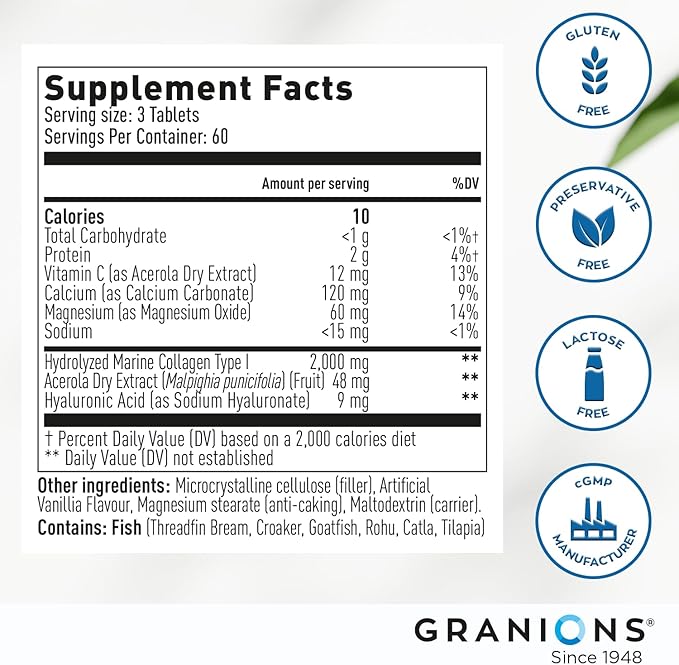 Granions Glucosamine Chondroitin MSM Powder and Collagen Complex Calcium Magnesium - Joint Support Bundle