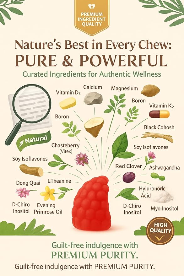 Sugar Free Methylene Blue Gummies Supplement with L-Theanine DIM Myo-Inositol D-Chrio Choline DHA for Mental Clarity Focus Brain Memory Cognitive Support Vitality Performance Neuroprotection