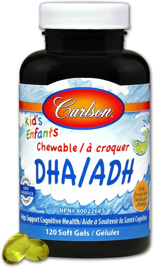 Carlson Carlson for Kids Chew. DHA Orange 120 Softgels