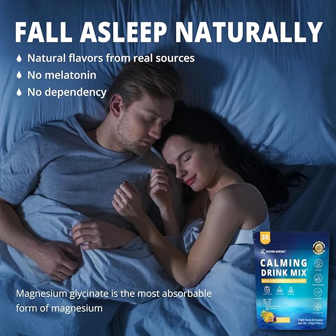 Calming Powdered Drink Mix Cortisol Drink Mix Powder with Magnesium Glycinate Ashwagandha L-Theanine Vitamin Cortisol Support Supplements for Relax Focus &amp Calm Pineapple Flavor 30 Packets