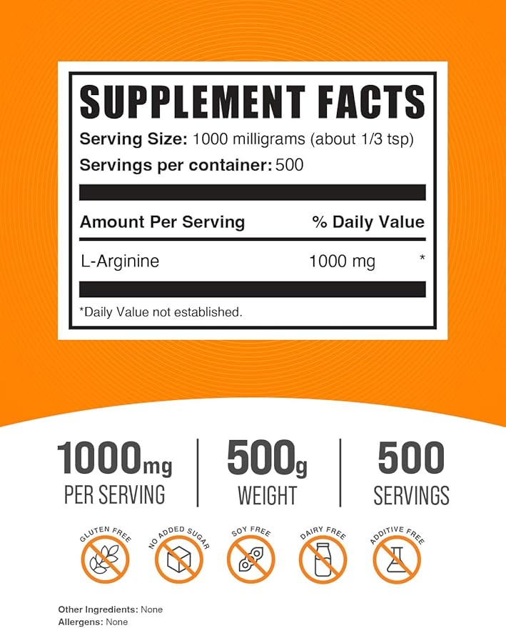 BulkSupplements Citrulline Malate 2:1 500g + L-Arginine 500g Bundle