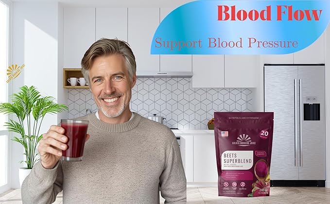 Beets Superfoods Blended Powder Juice: Nitric Oxide Booster &amp Energy Blend | Beetroot Pomegranate Powder to Extend NO &amp Blood Flow | No Added Sugar Freeze-Dried