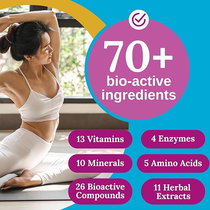 Xtendlife Total Balance Women's Multivitamin for Immune Heart Digestive &amp Cellular Health - - Daily Support - 70+ Nutrients &amp Minerals - 30 Day Supply
