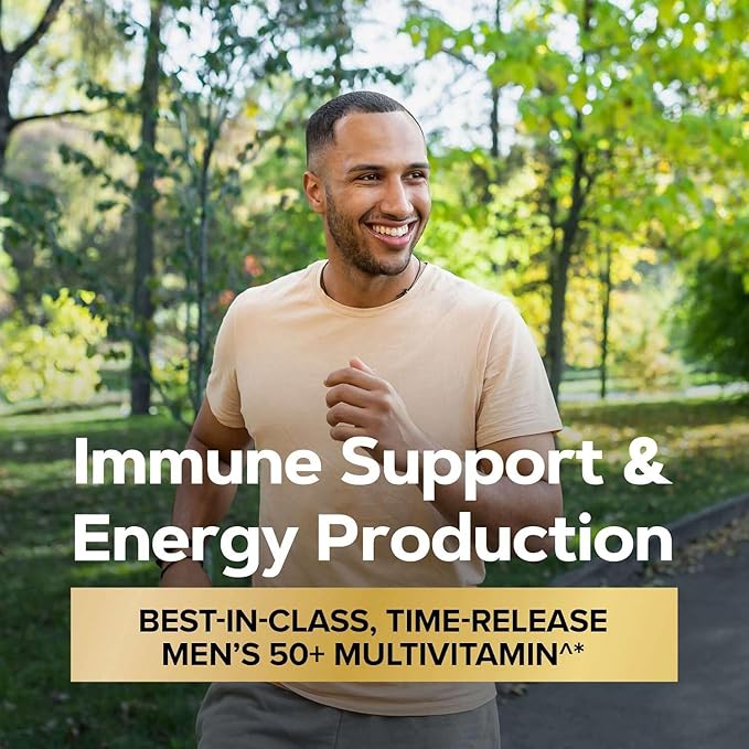 GNC Mega Men 50 Plus Vitapak Program Convenient Complete Nutrition 5 Products in 1 Vitamin Pack Multivitamin Fish Oil Mental Sharpness Ginkgo Prostate Health 30 Packets 30 Day Supply