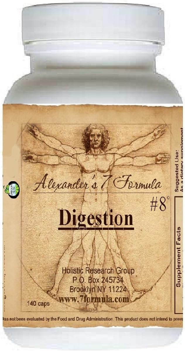 Digestion &amp Stomach #8 Formula Focuses on Enzyme Production Indigestion Dyspepsia Intestinal Discomforts Gases Colic Heartburn. 30-Day Supply