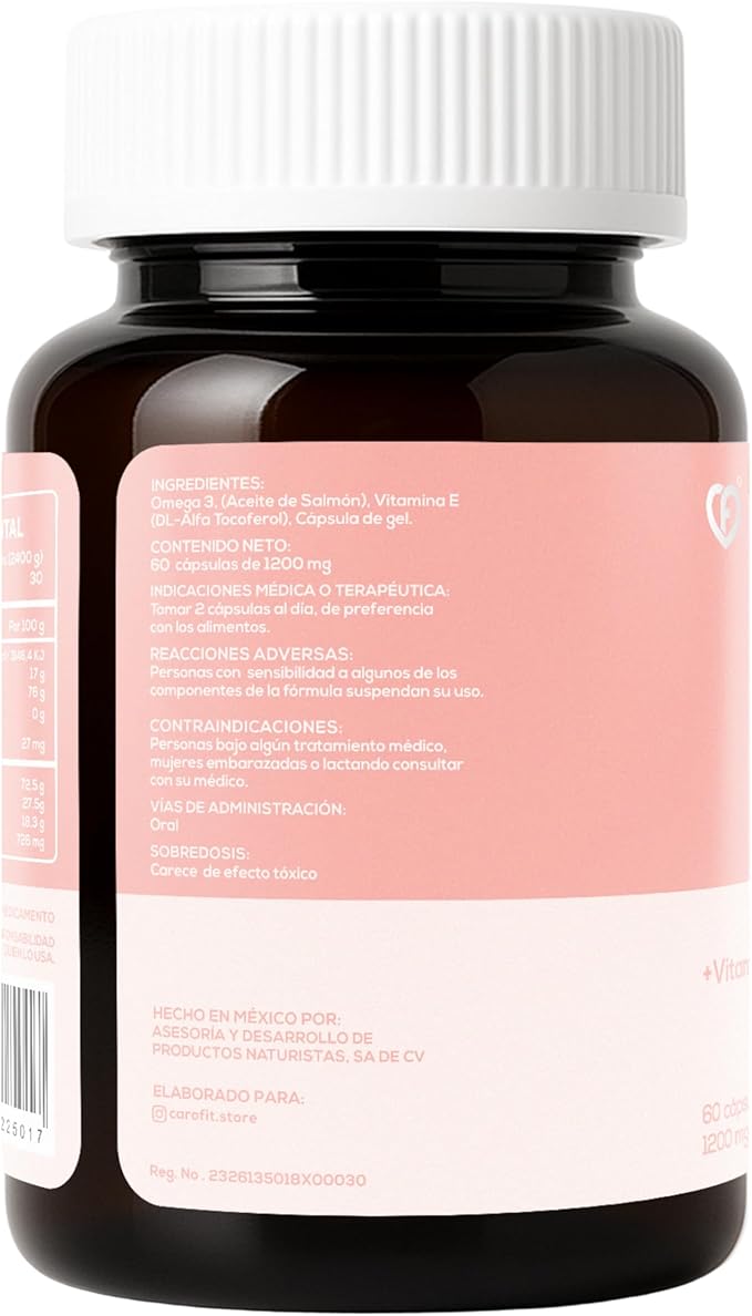 Caro FIT - High Concentration Salmon Omega 3 EPA DHA 60 Softgels