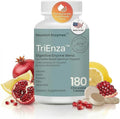Houston Enzymes TriEnza - Digestive Enzyme Supplement for Gluten Casein Soy Proteins Carbohydrates Fats &amp Polyphenols - Digestive Enzymes for Women &amp Men (180 Chewable Tablets)