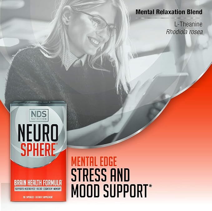 Nutrition Neuro Sphere - Brain Health Formula - Nootropic Increase Focus and Energy Enhance Concentration Antioxidant and Immunity Support - 90 Capsules