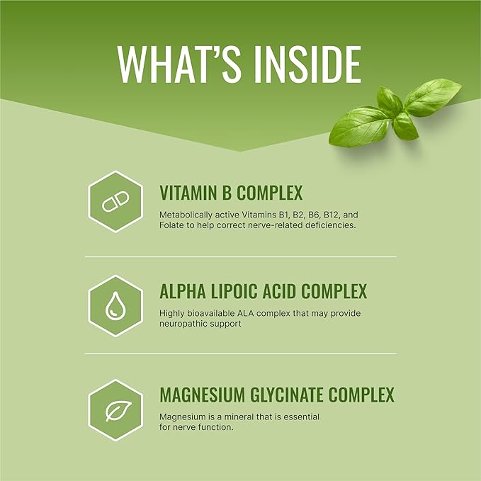 Approved Science Nervprin - Nerve Support - Benfotiamine B12 R-Alpha-Lipoic Acid Corydalis Boswellia BioPerine - 180 Capsules - Made in The USA