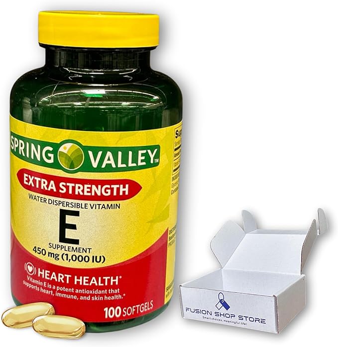Vitamin E- 1000 iu softgels 100ct (Pack of 1) Boxed by Fusion Shop Store