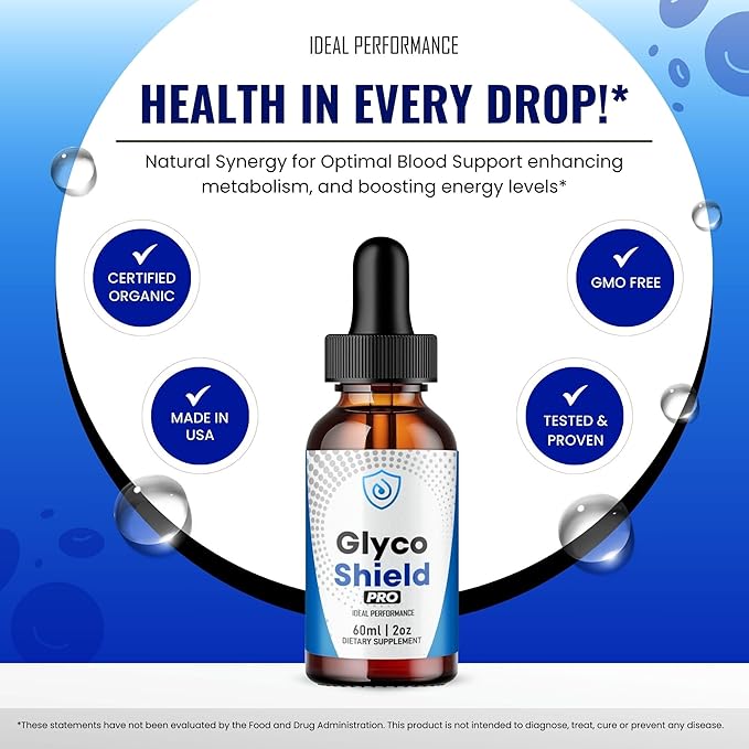 Glyco Shield Drops Official GlycoShield Blood Formula Support Supplement - Maximum Strength All Natural Formula to Maintain Overall Well Being &amp Healthy Energy Premium GlycoShield Reviews (2 Pa