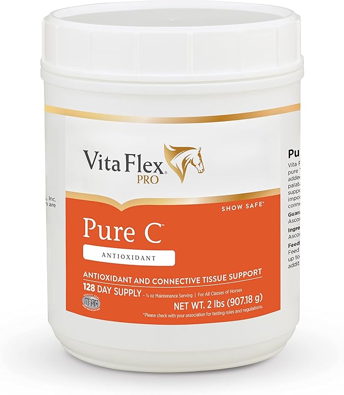 Vita Flex Pro Pure C Premium Quality Horse Vitamin C 2 Pounds 128-Day Supply