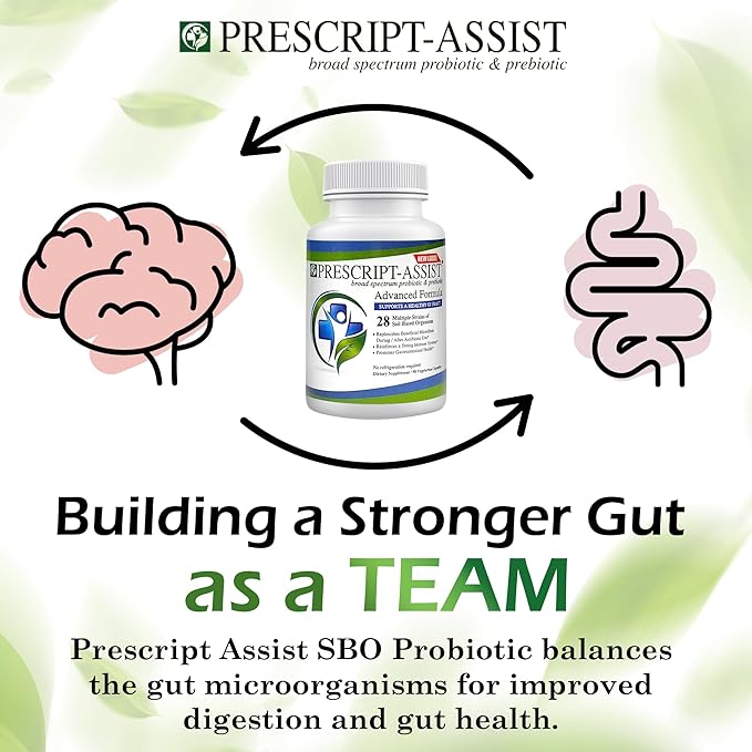 Prescript-Assist Prescipt-Assist Prebiotics &amp Probiotics for Digestive &amp Immune Health. 28 Strains Soil-Based Microflora - Vegan Supports Muscle Recovery &amp Gut Health 90 Capsules